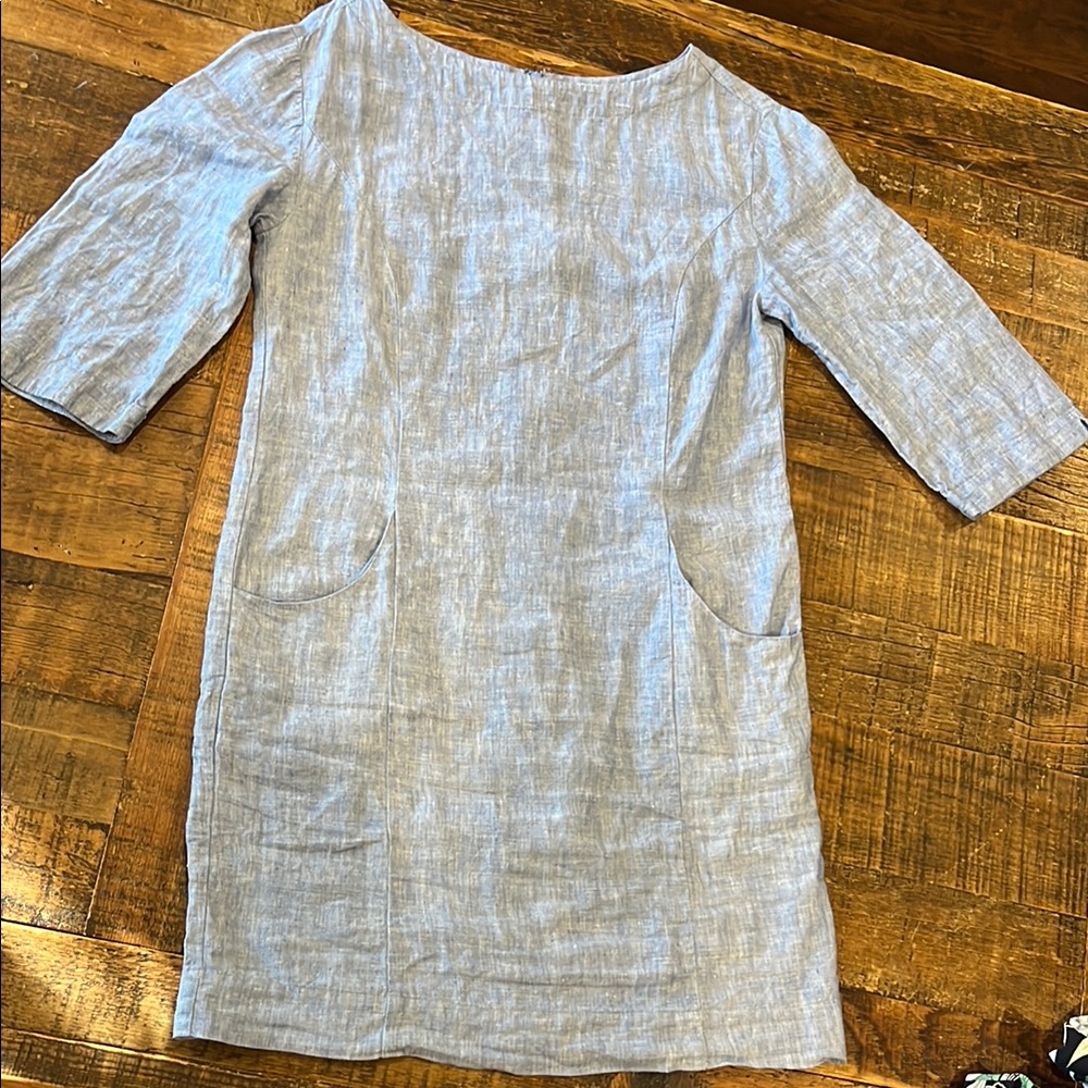 Boden Linen Dress with Pockets